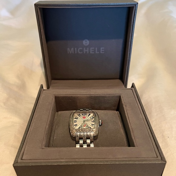Michele Urban Mini Diamond Ladies Watch - Picture 2 of 5